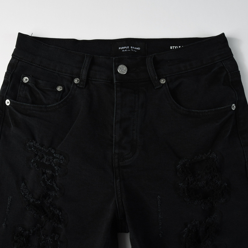 Purple-Brand Denim Shorts    5108 - 