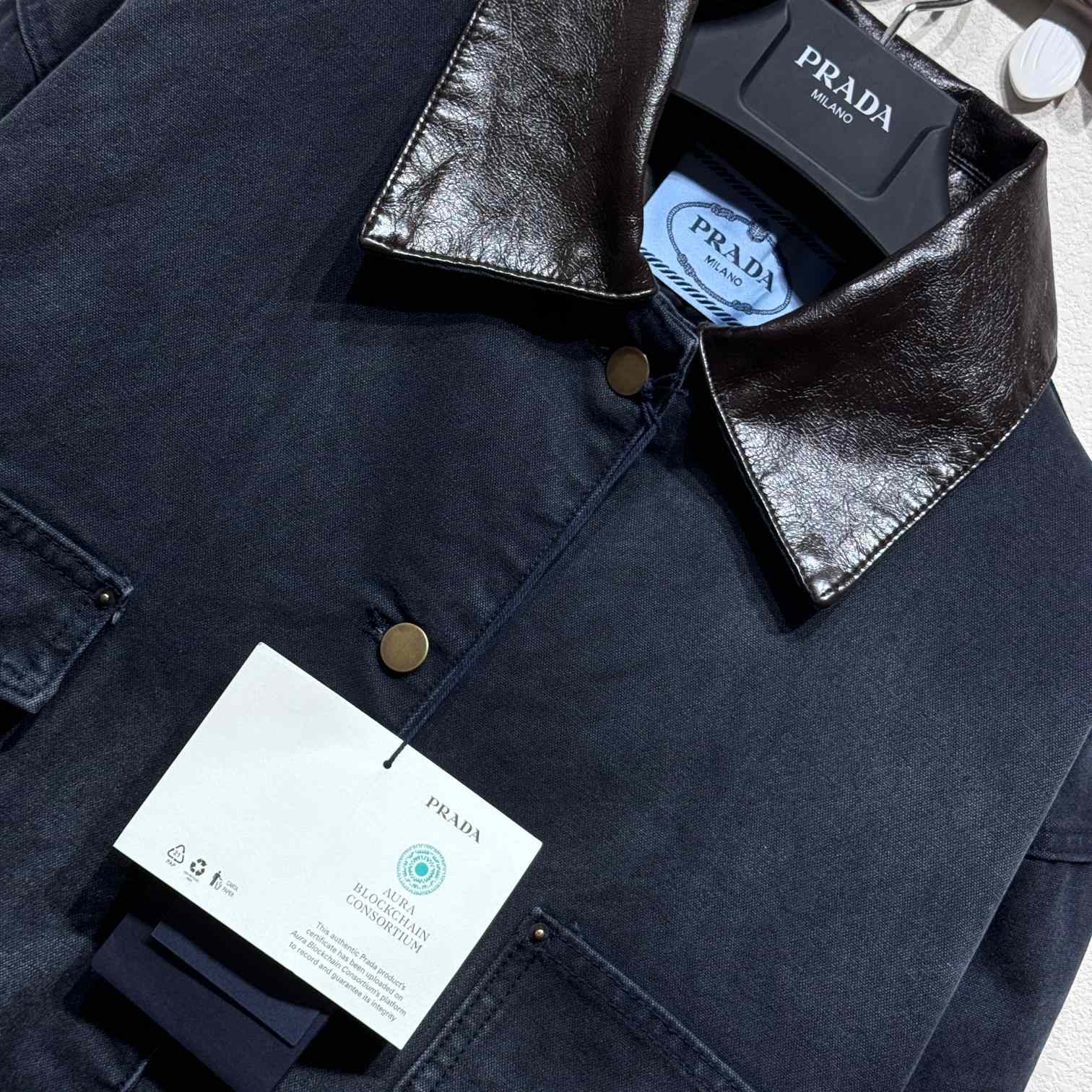 Prada Distressed Canvas Jacket - DesignerGu