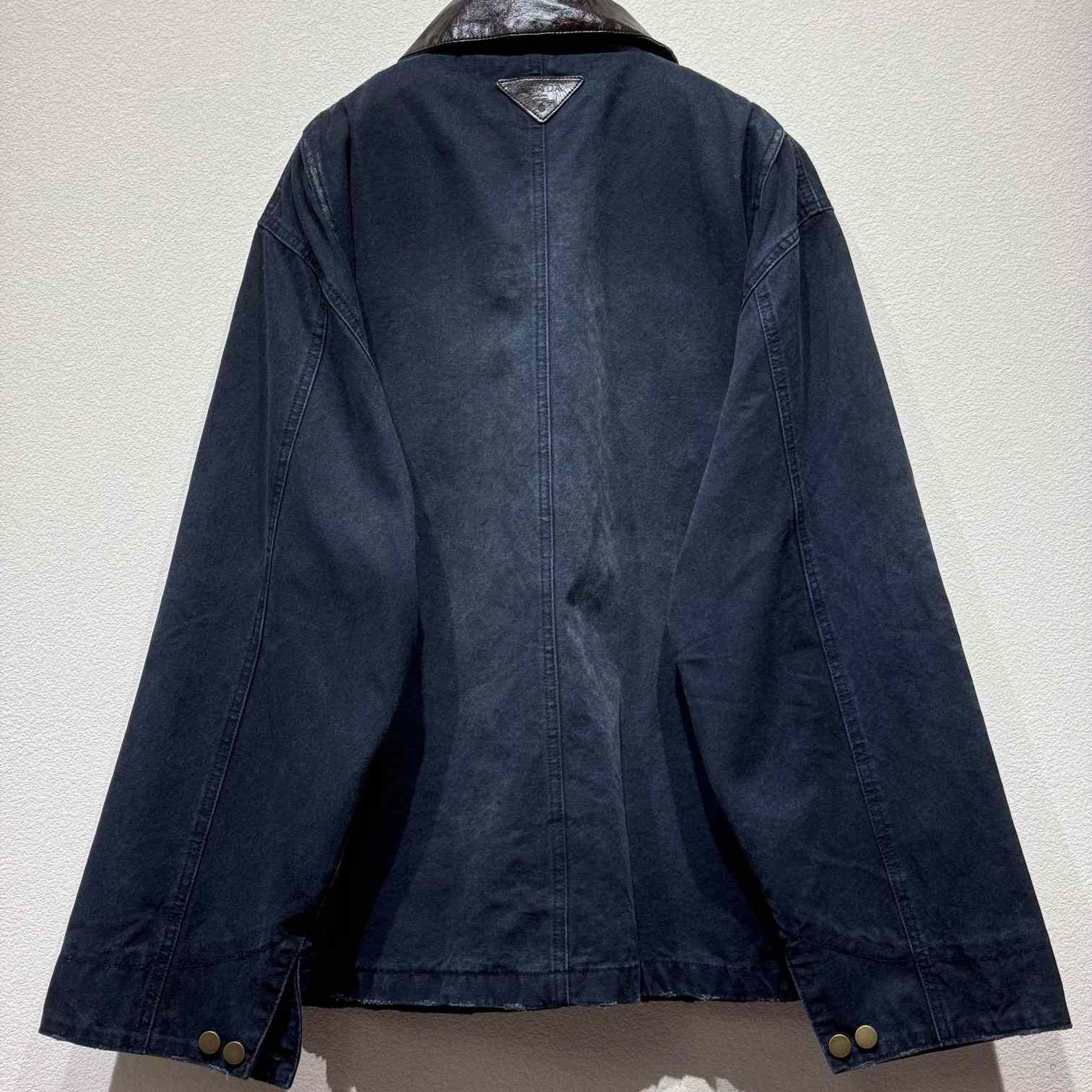 Prada Distressed Canvas Jacket - DesignerGu