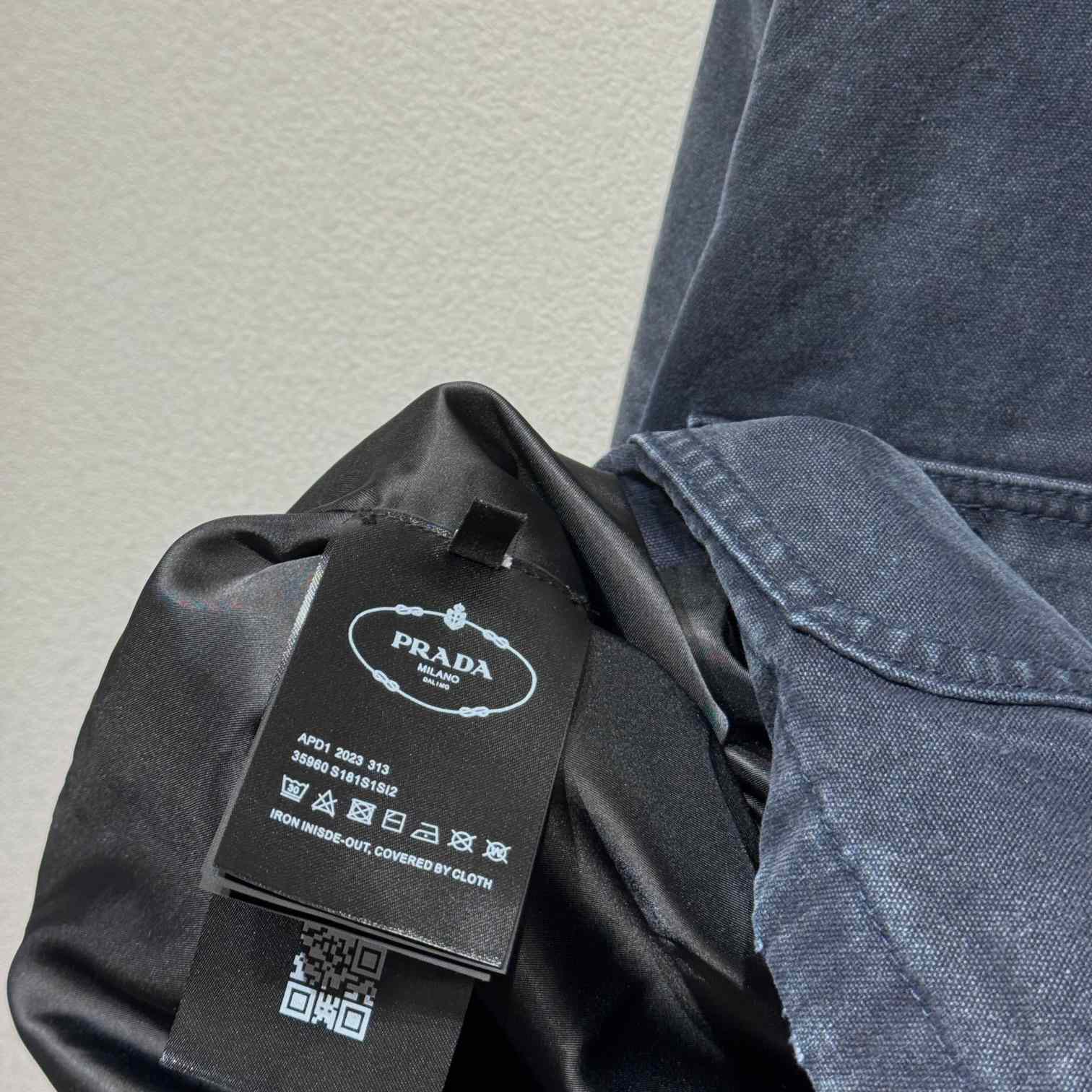 Prada Distressed Canvas Jacket - DesignerGu