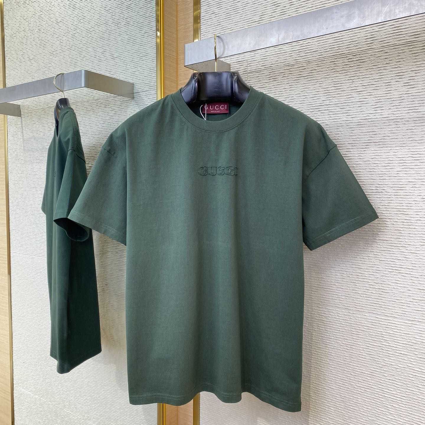 Gucci Embroidered Cotton Jersey T-shirt  - DesignerGu