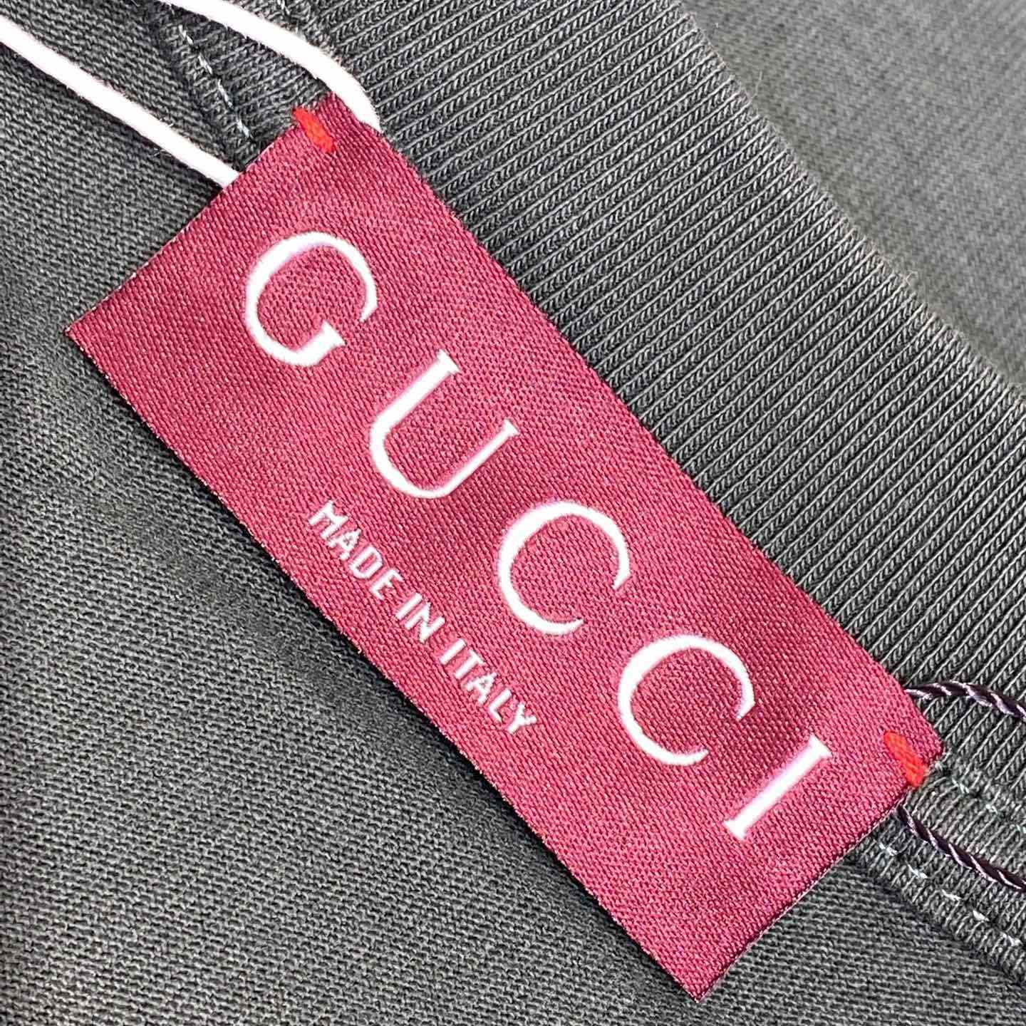 Gucci Embroidered Cotton Jersey T-shirt  - DesignerGu