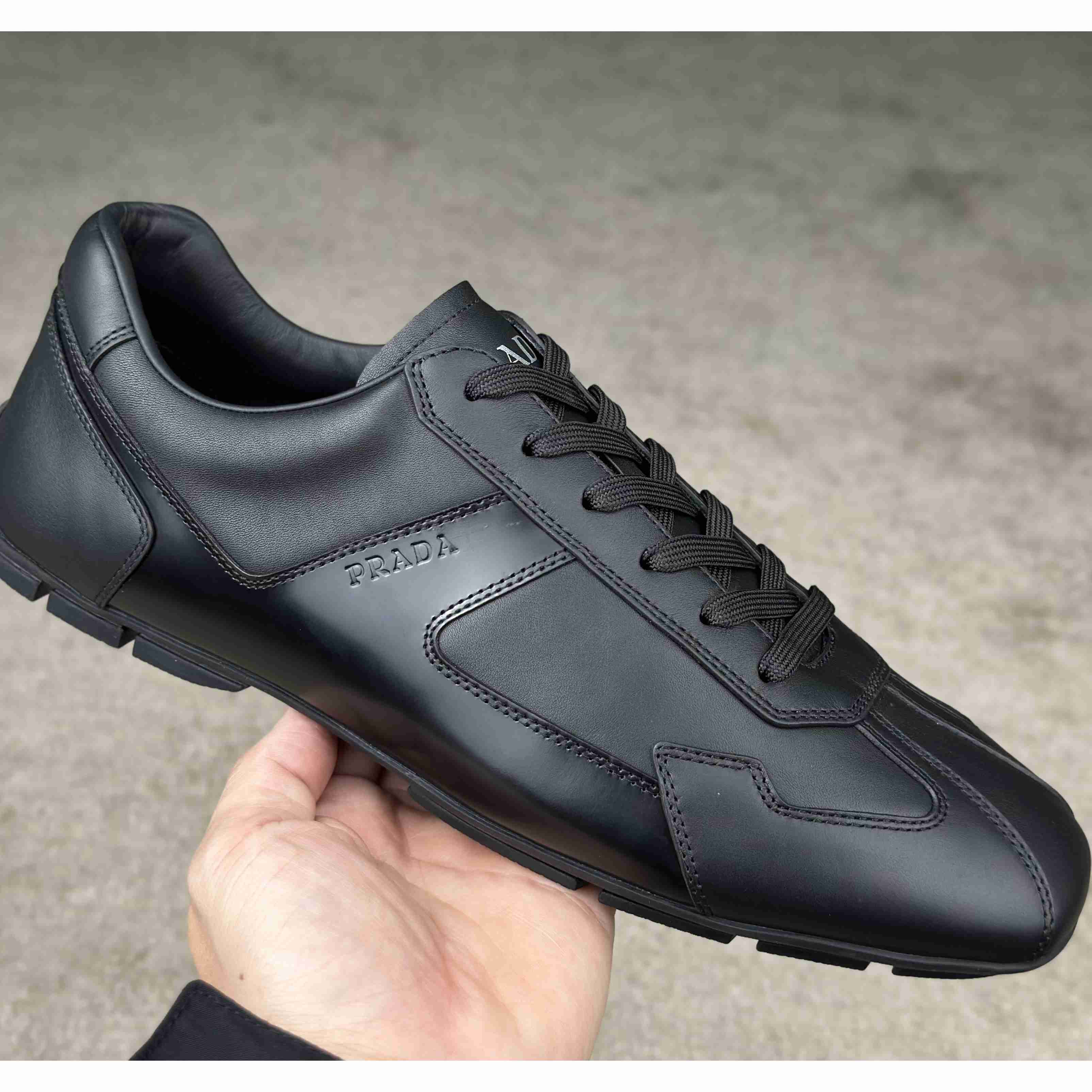Prada Leather Male Sneaker - DesignerGu