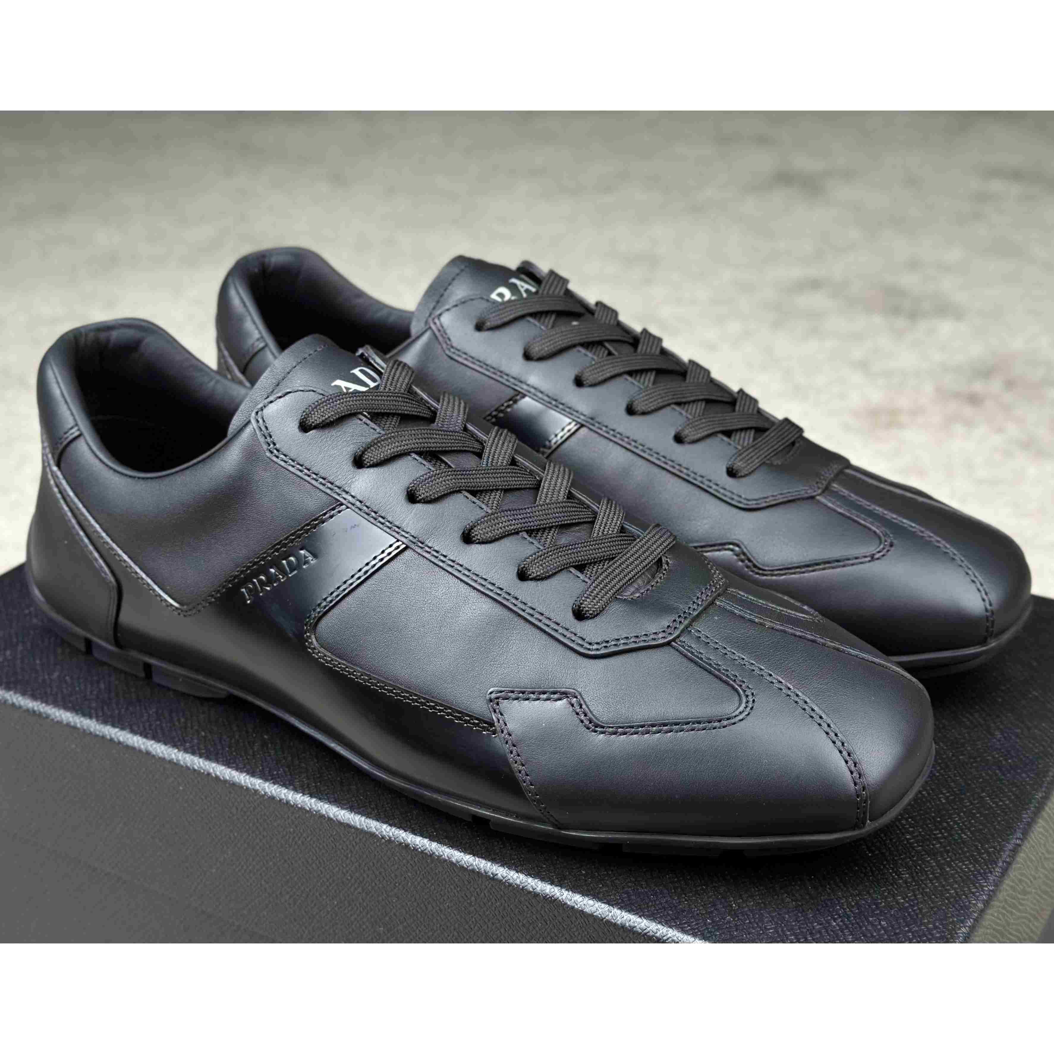 Prada Leather Male Sneaker - DesignerGu