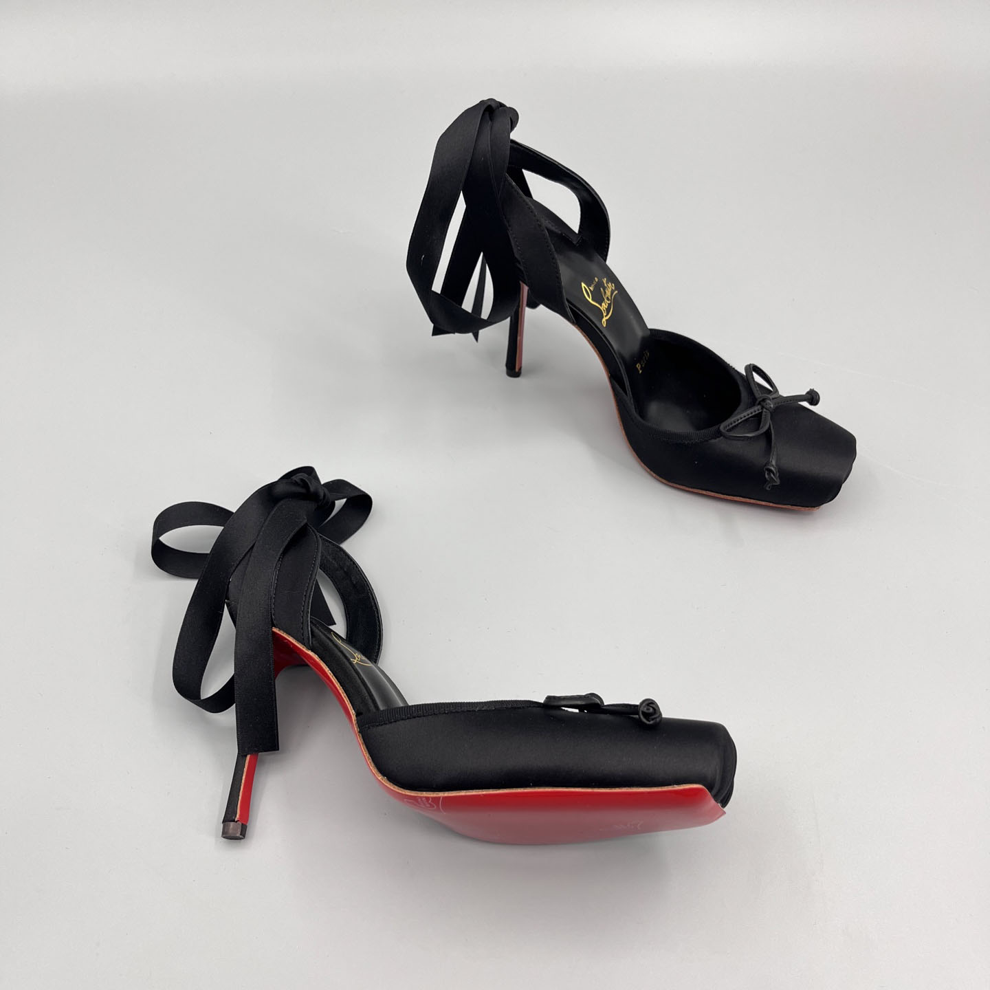 Christian Louboutin Cassia Lace-Up Slingback Pumps - DesignerGu