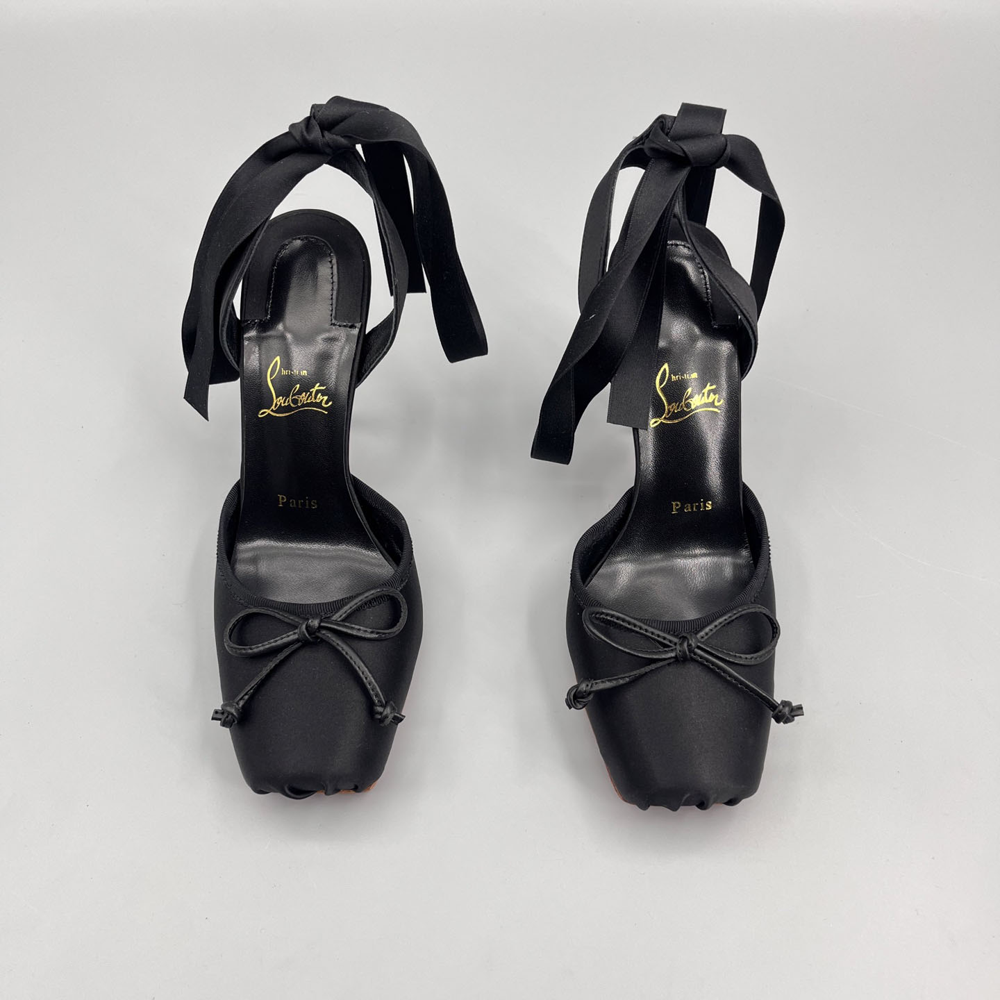 Christian Louboutin Cassia Lace-Up Slingback Pumps - DesignerGu