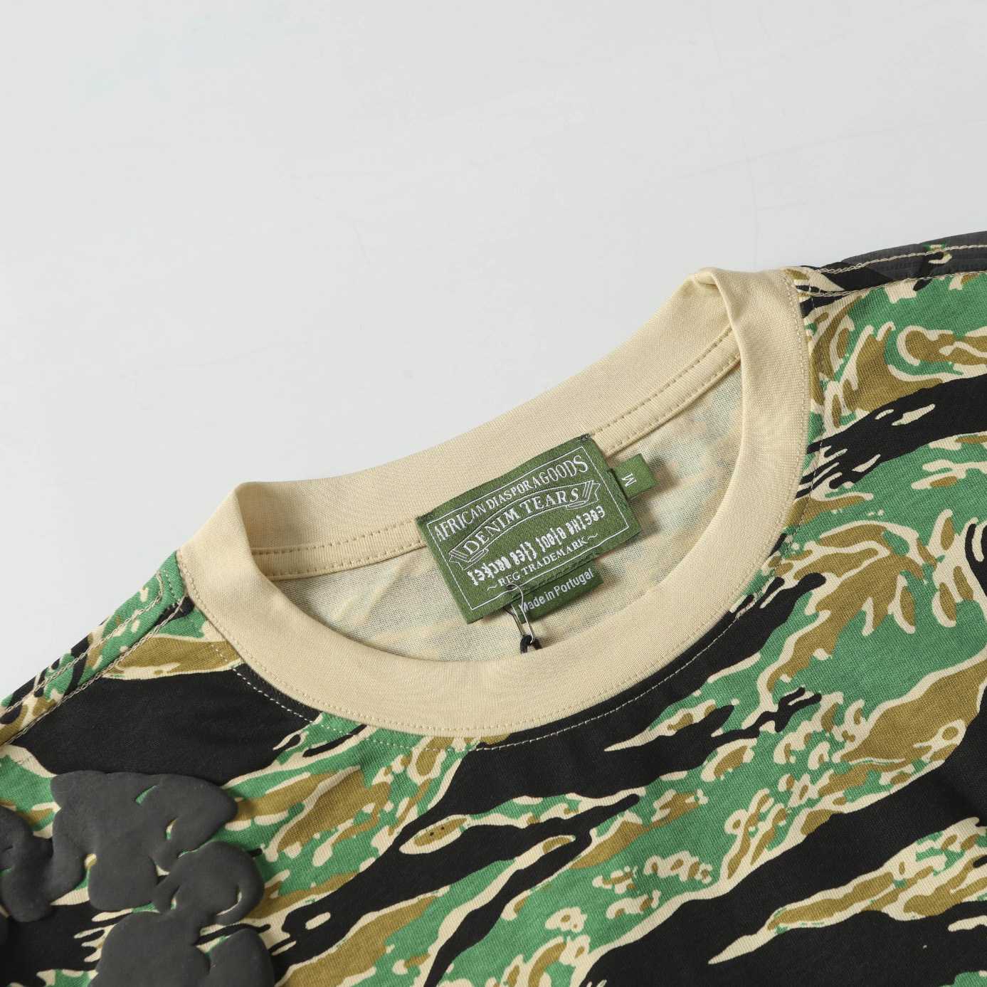 Denim Tears Camo Cotton T-shirt  - DesignerGu