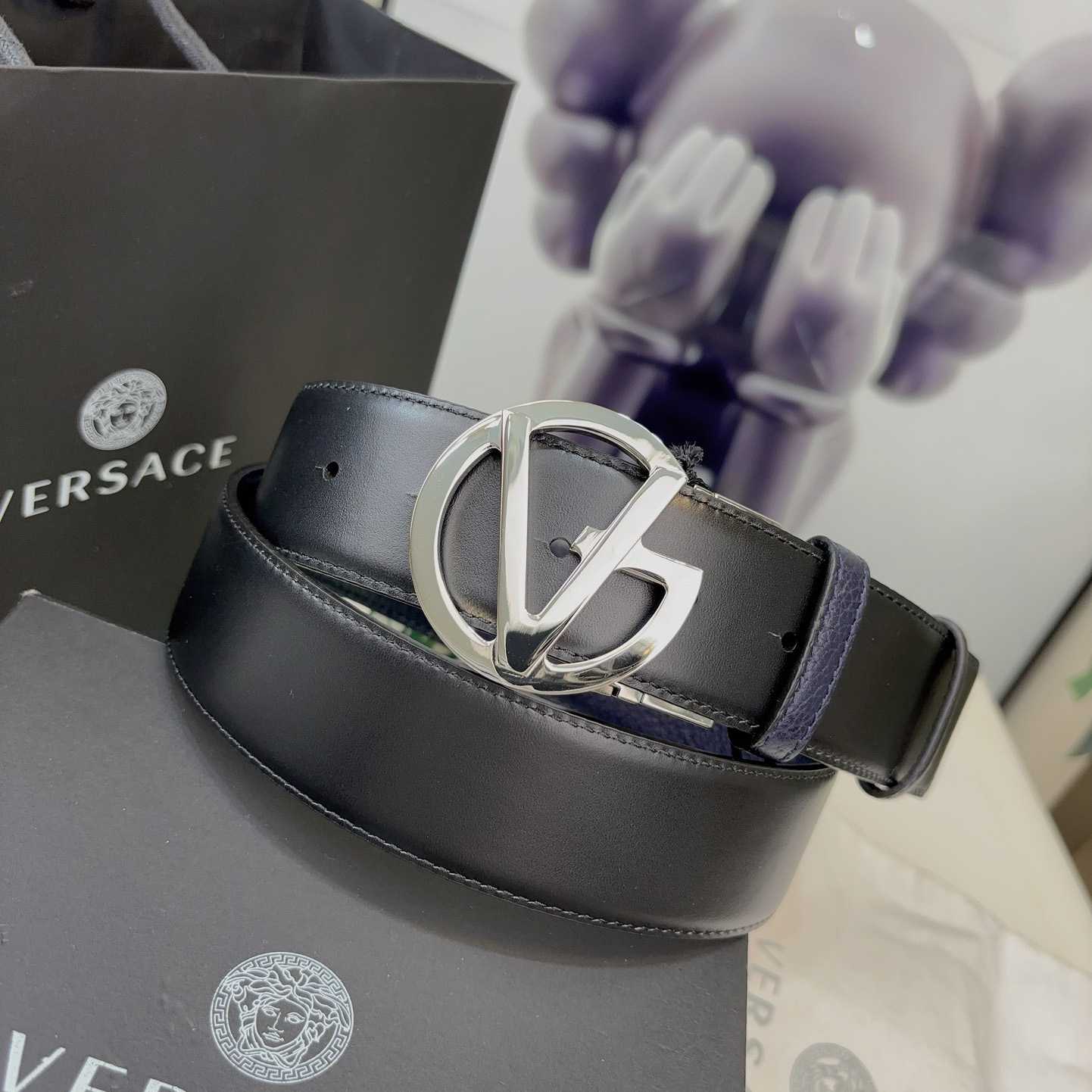 Versace Leather Belt   40mm - DesignerGu