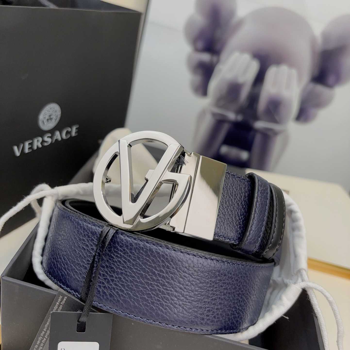 Versace Leather Belt   40mm - DesignerGu