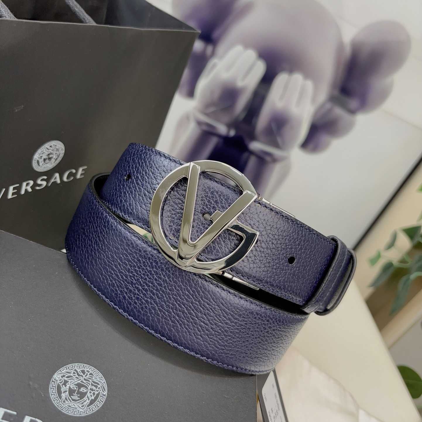 Versace Leather Belt   40mm - DesignerGu