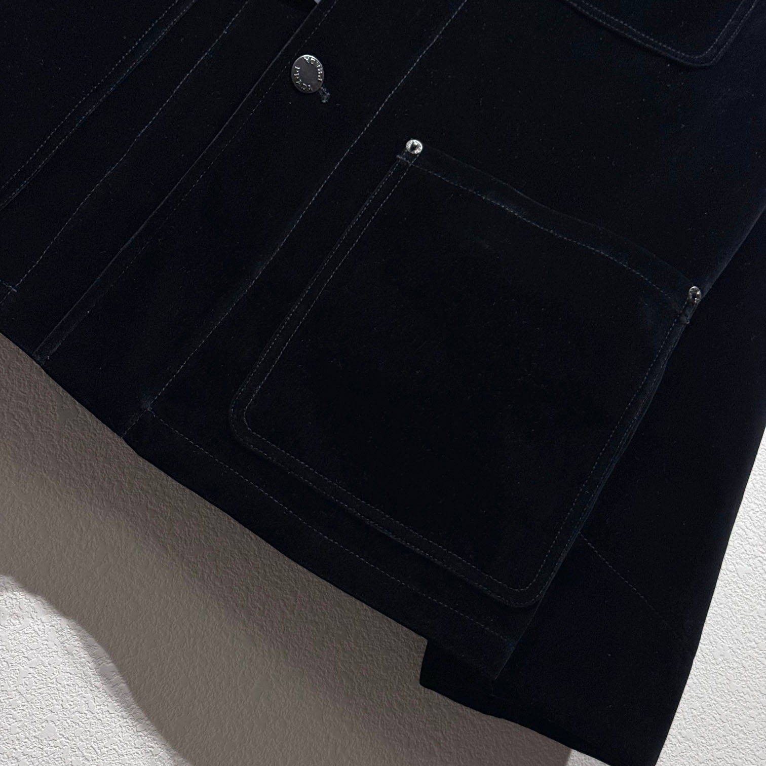 Prada Blouson In Velvet Denim - DesignerGu