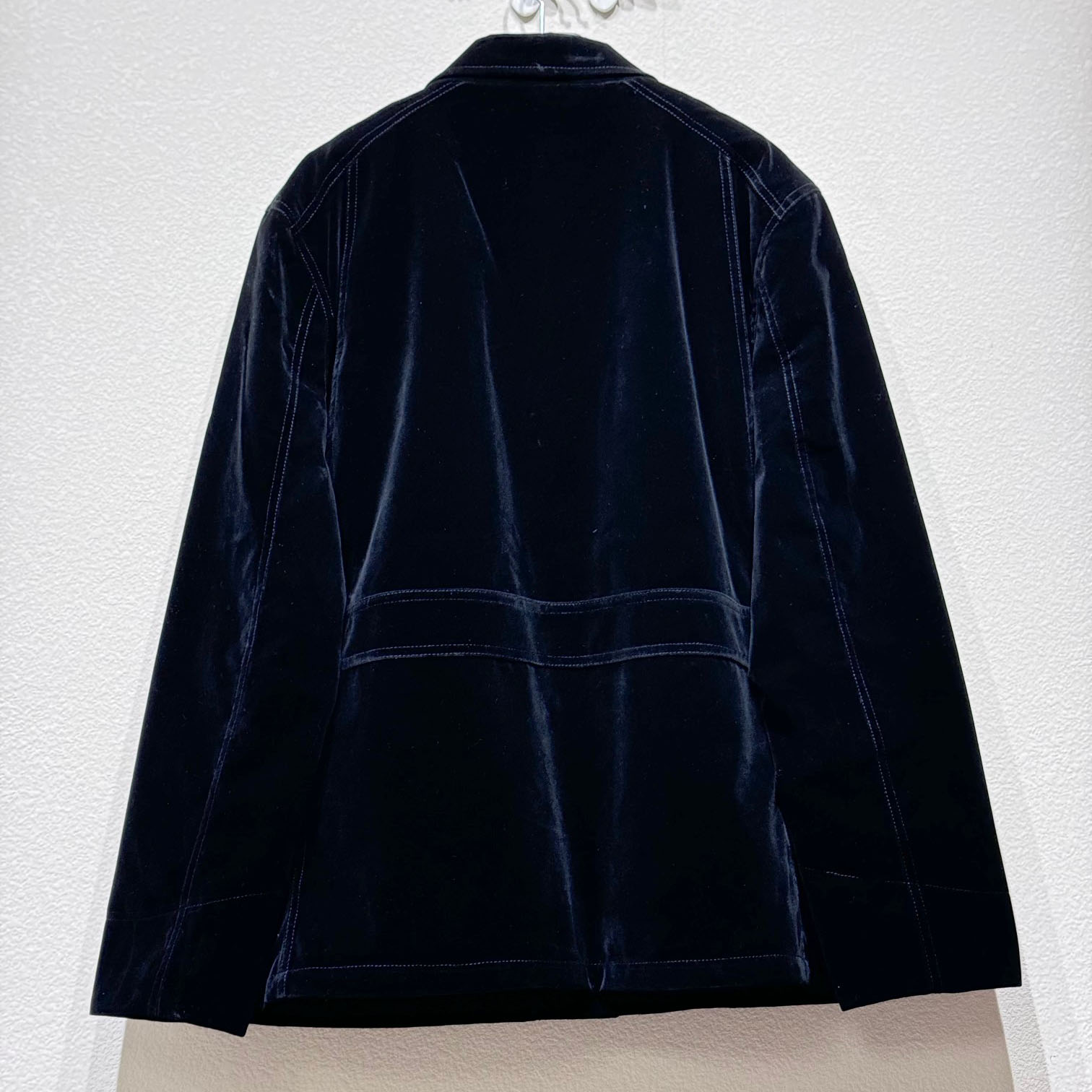 Prada Blouson In Velvet Denim - DesignerGu