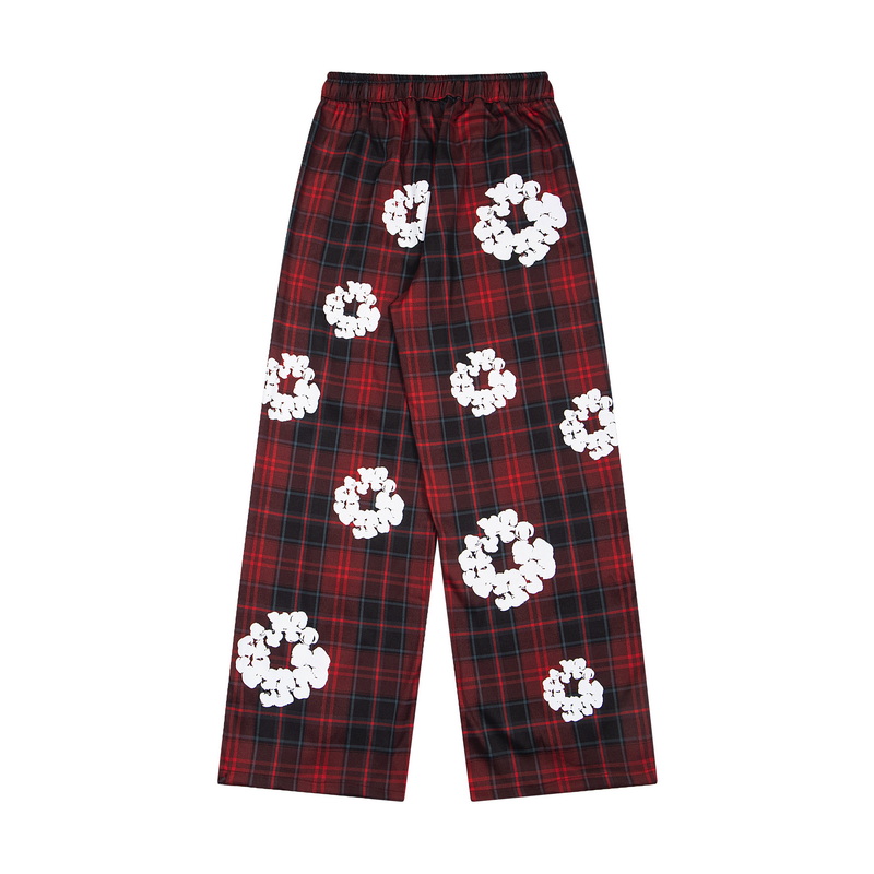 Denim Tears Wreath Pajama Pants 'Red' - DesignerGu