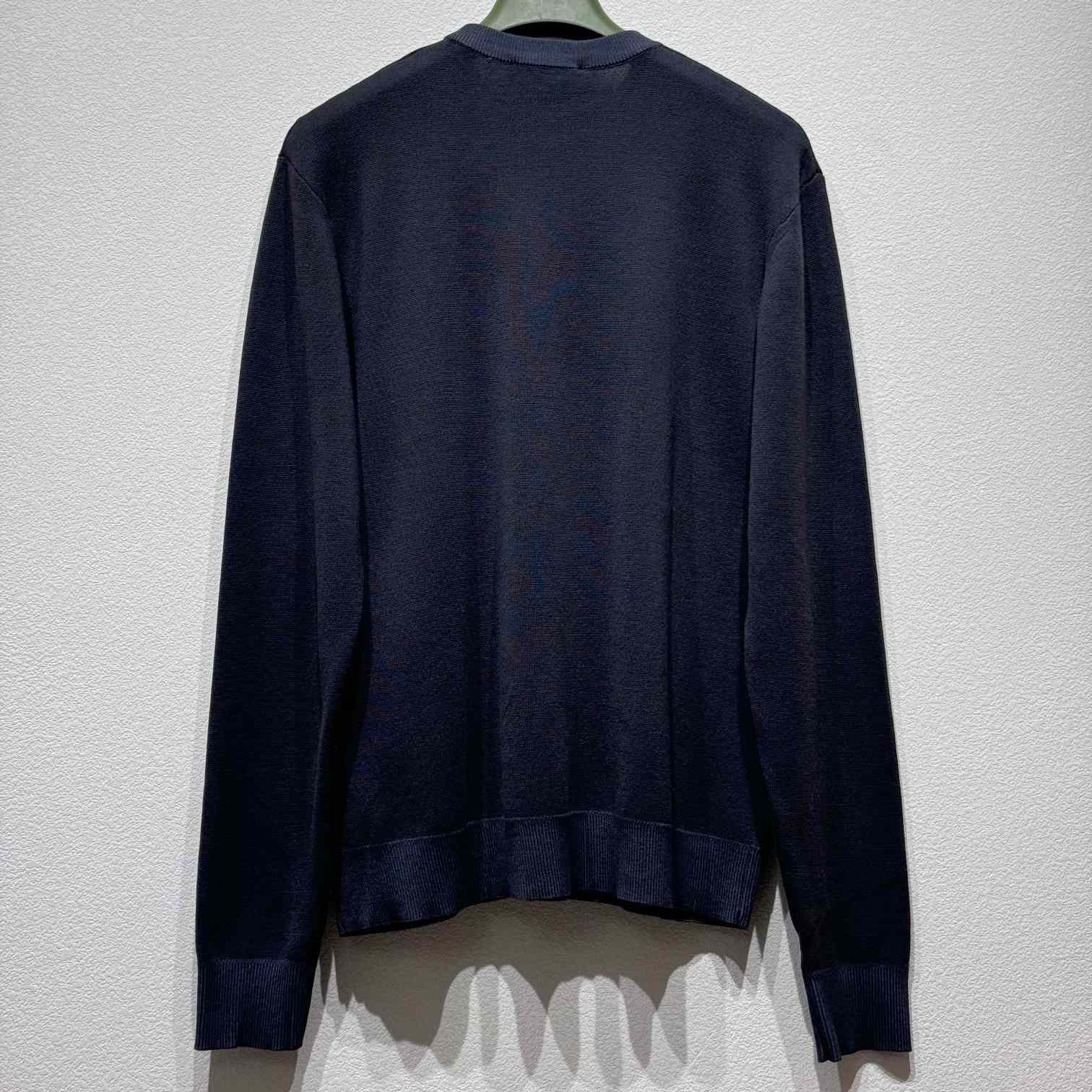 Gucci Silk Cotton Jumper With Intarsia - DesignerGu