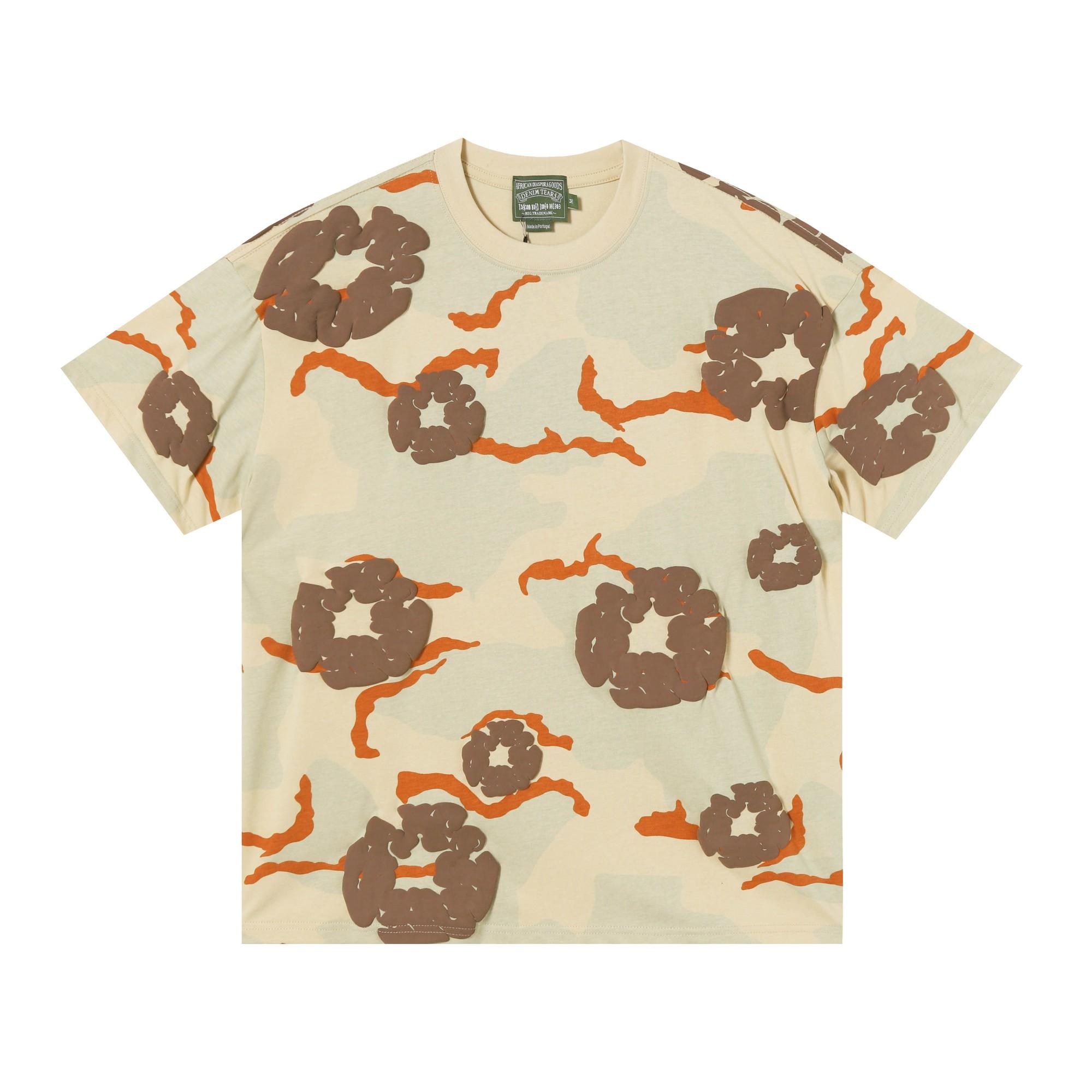 Denim Tears Camo Cotton T-shirt  - DesignerGu