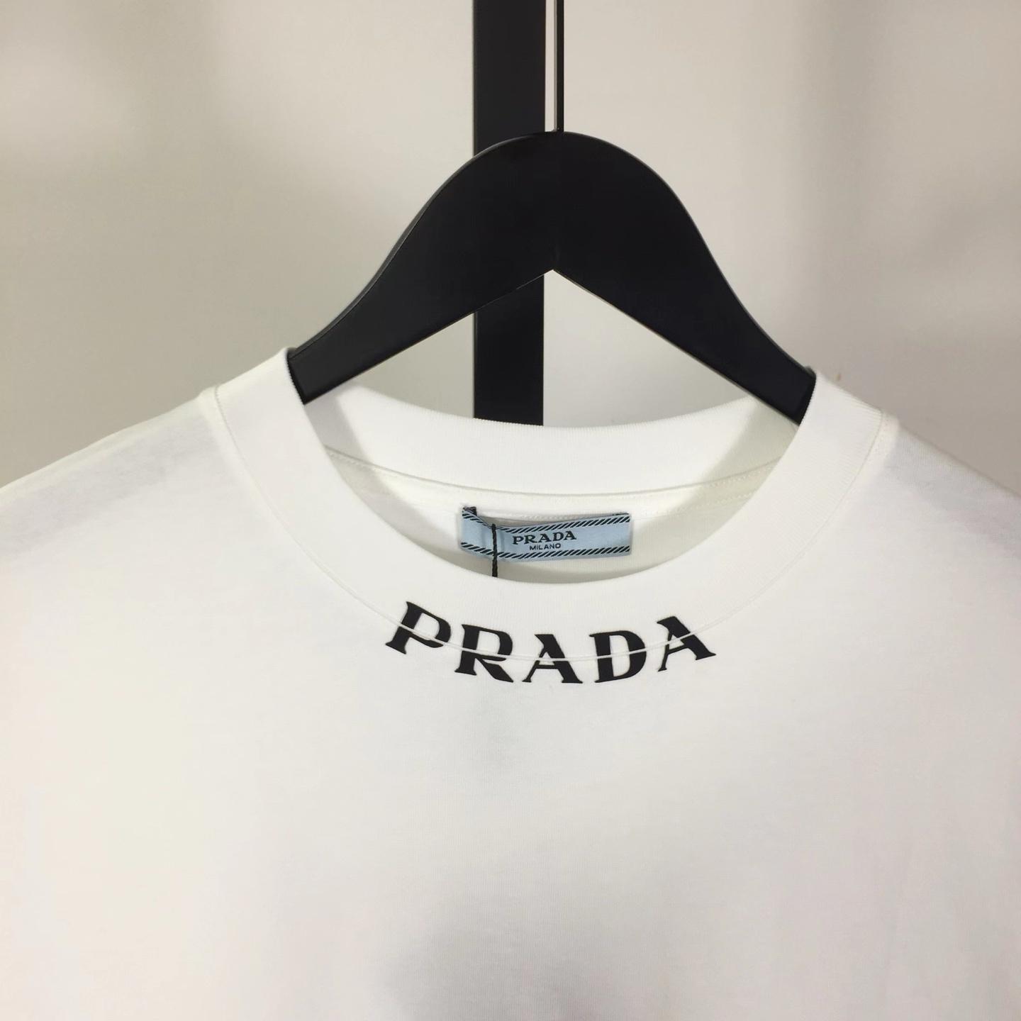 Prada Cotton T-Shirt - DesignerGu