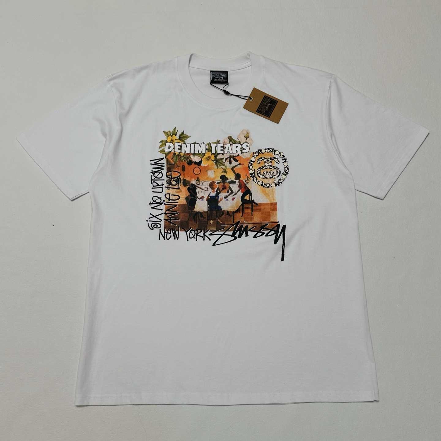 Denim Tears x Stussy Annie Lee Artist Tee - DesignerGu
