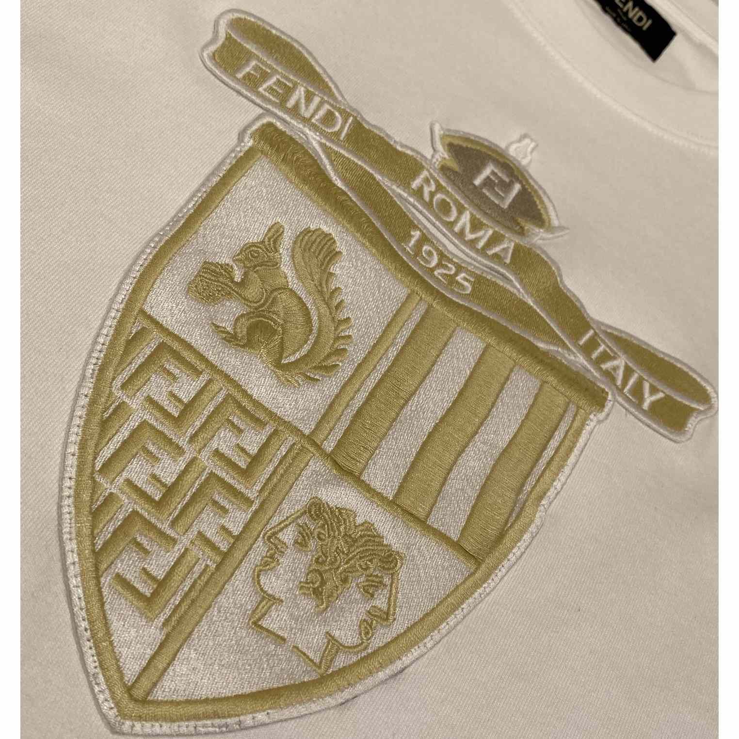 Fendi White Cotton T-shirt - DesignerGu