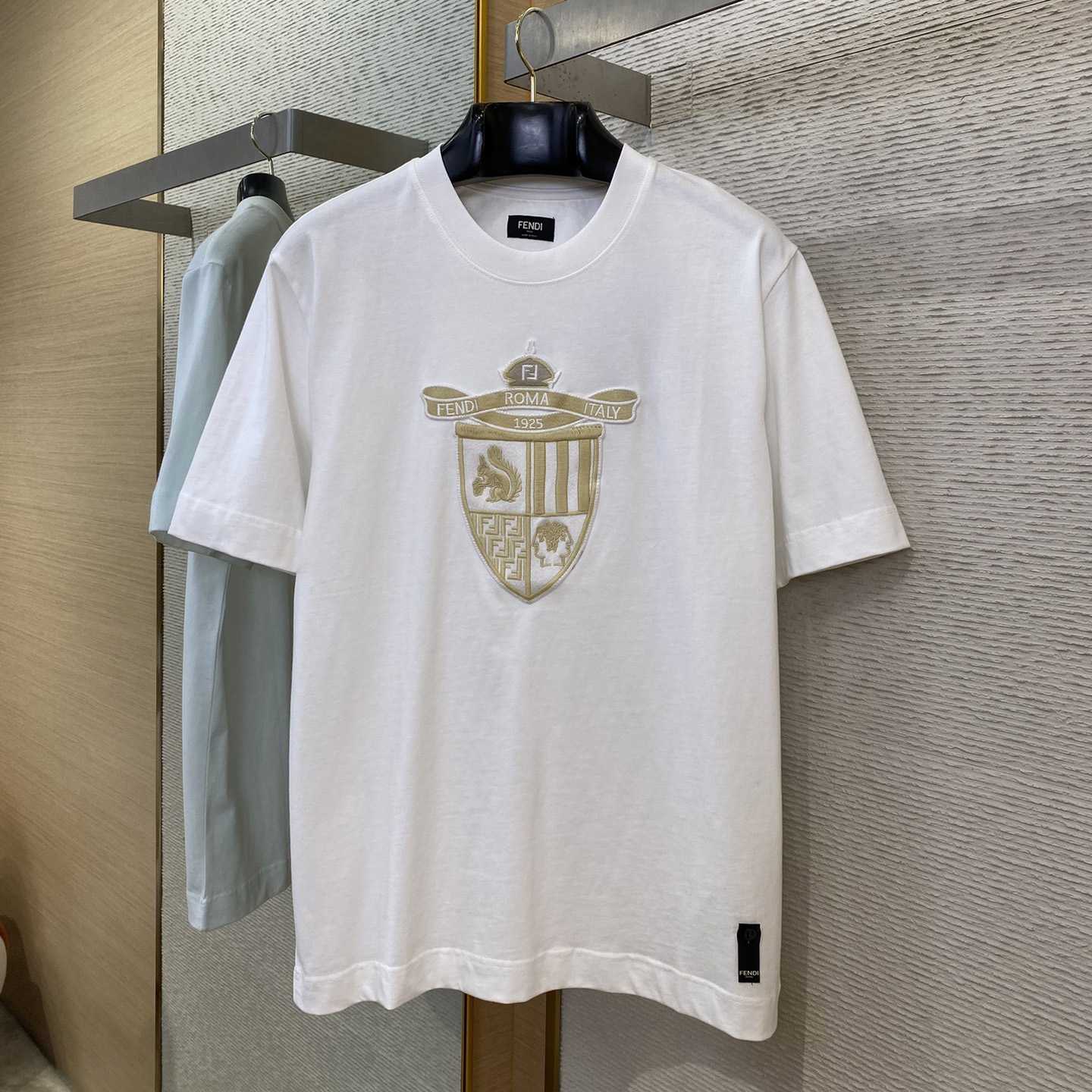 Fendi White Cotton T-shirt - DesignerGu