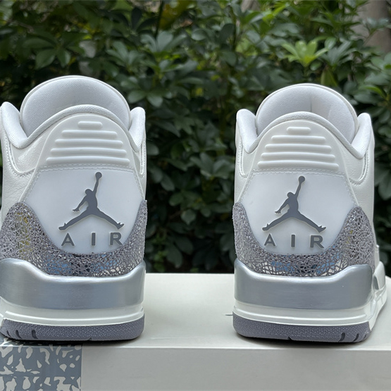 Air Jordan 3 “Sail/Metallic Silver” Sneakers   CK9246-100 - DesignerGu