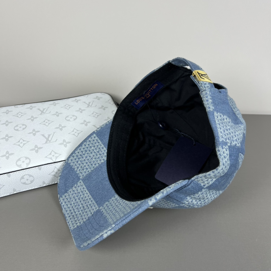 Louis Vuitton Damier 3D Denim Cap - DesignerGu