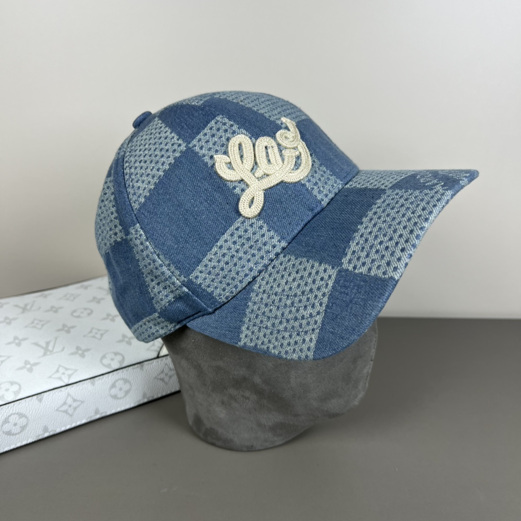 Louis Vuitton Damier 3D Denim Cap - DesignerGu