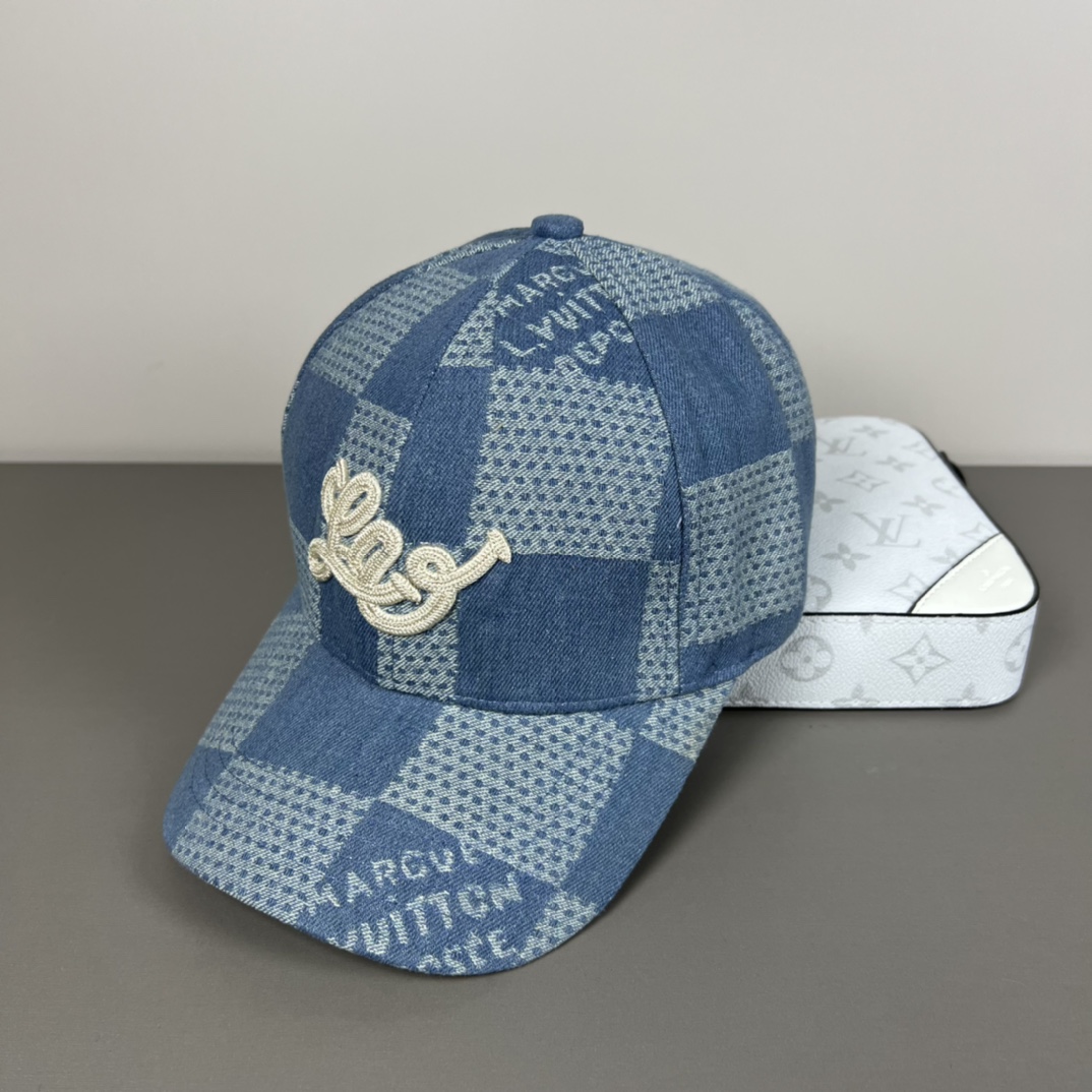 Louis Vuitton Damier 3D Denim Cap - DesignerGu