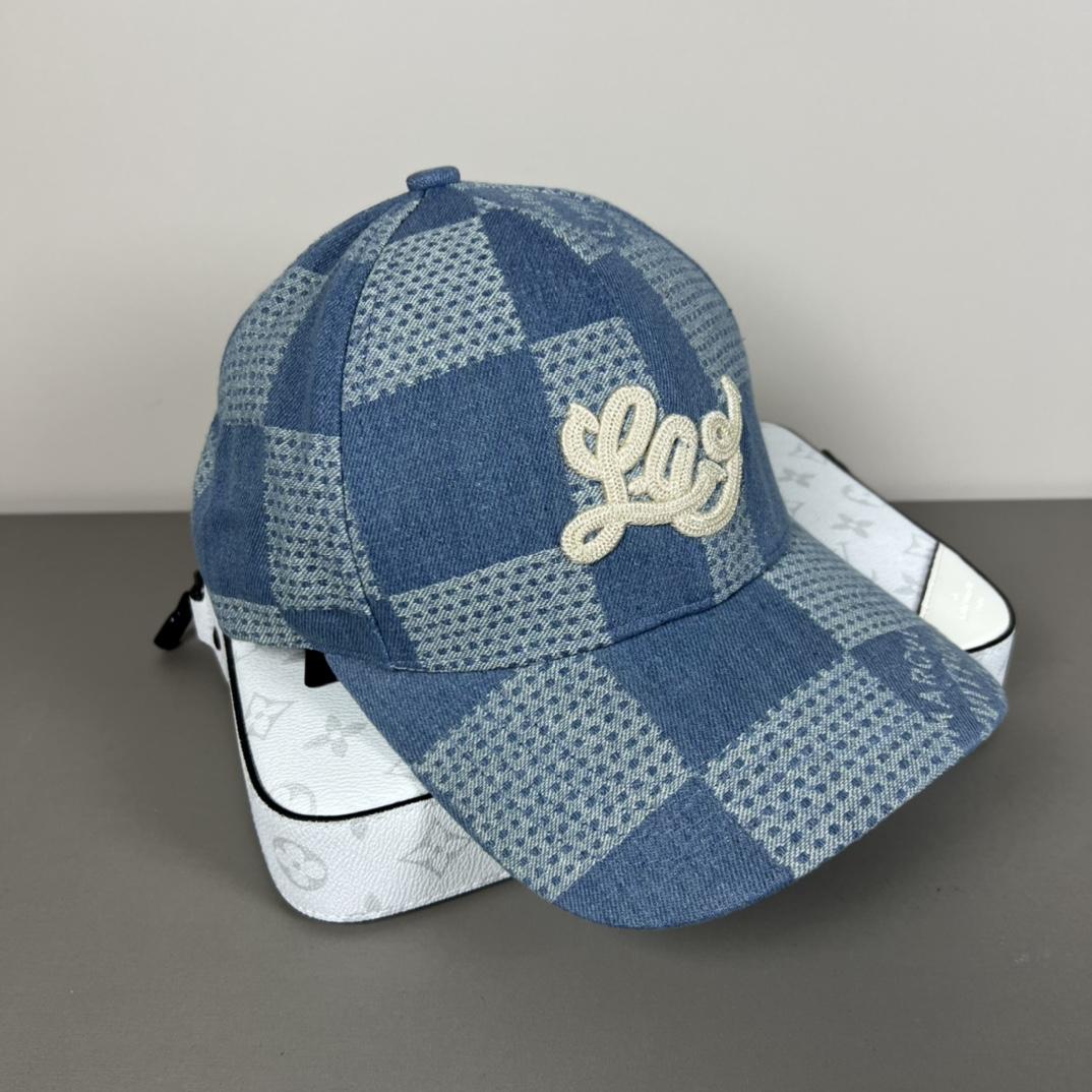 Louis Vuitton Damier 3D Denim Cap - DesignerGu