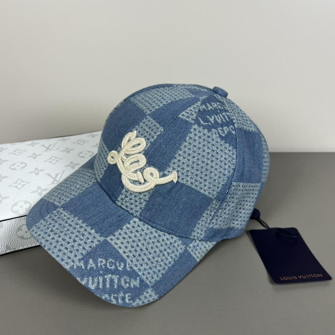 Louis Vuitton Damier 3D Denim Cap - DesignerGu