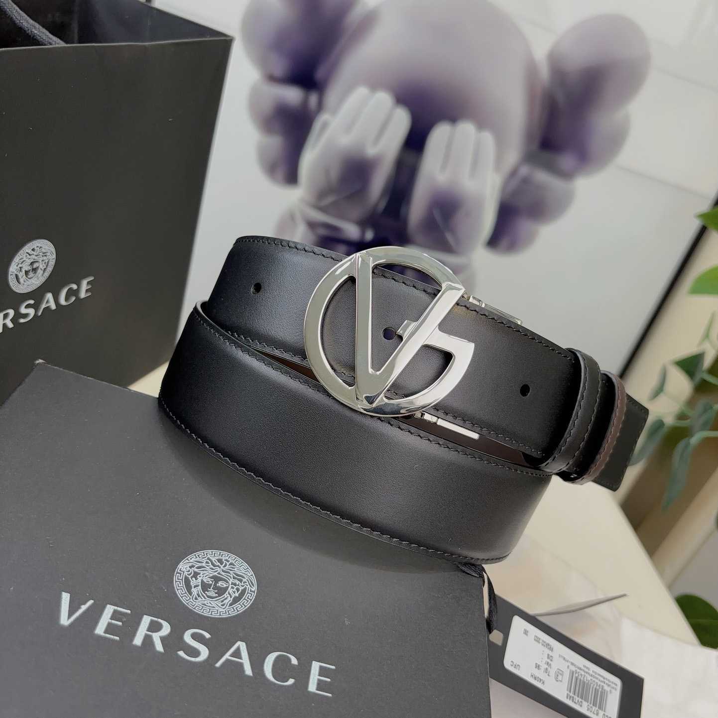 Versace Leather Belt   40mm - DesignerGu