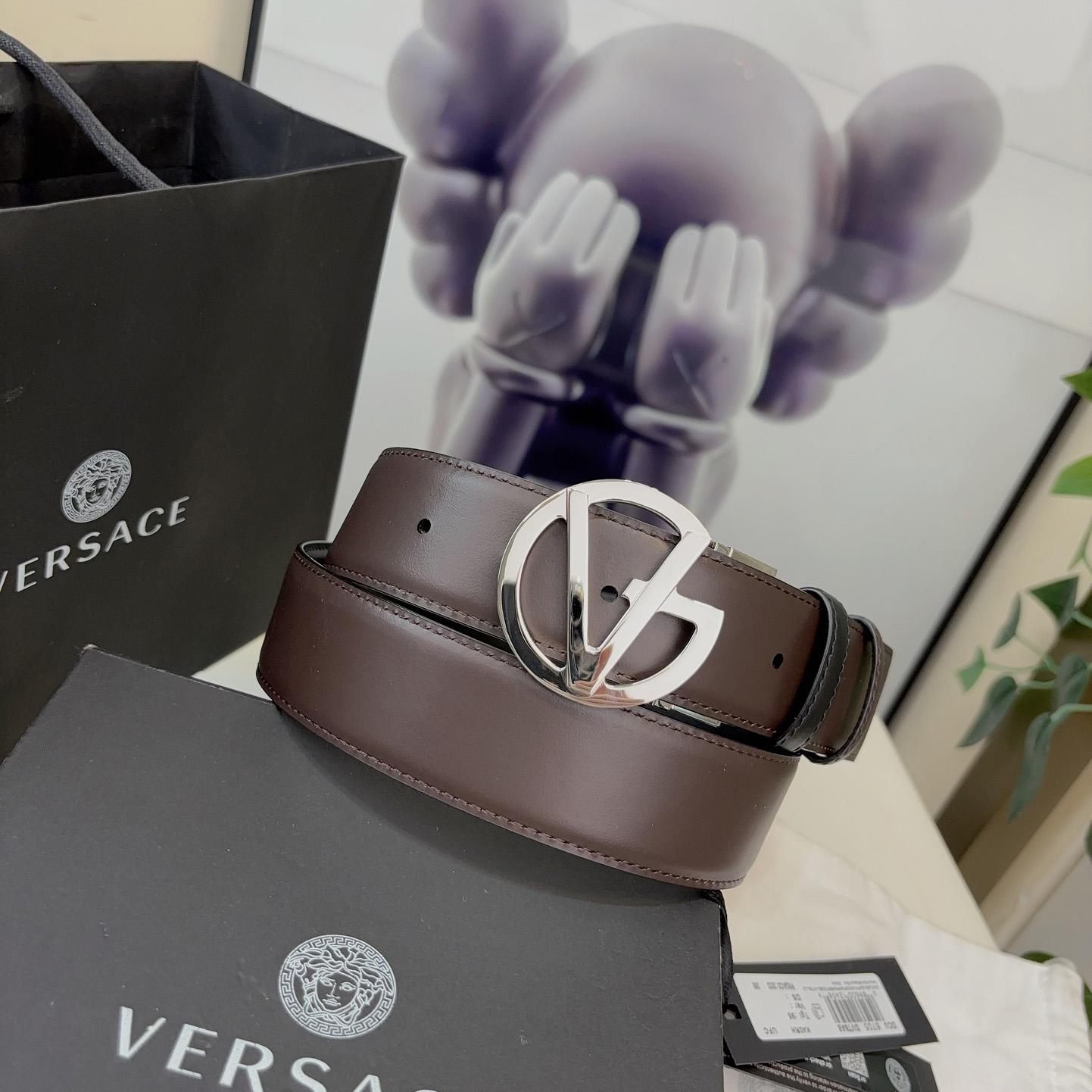 Versace Leather Belt   40mm - DesignerGu