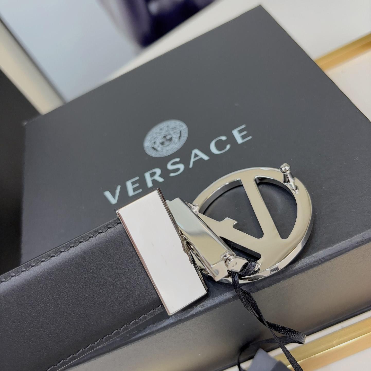 Versace Leather Belt   40mm - DesignerGu