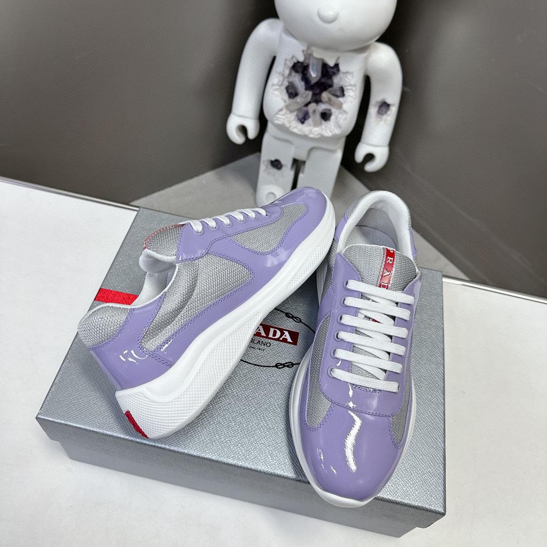 Prada America's Cup Biker Fabric Sneakers - DesignerGu
