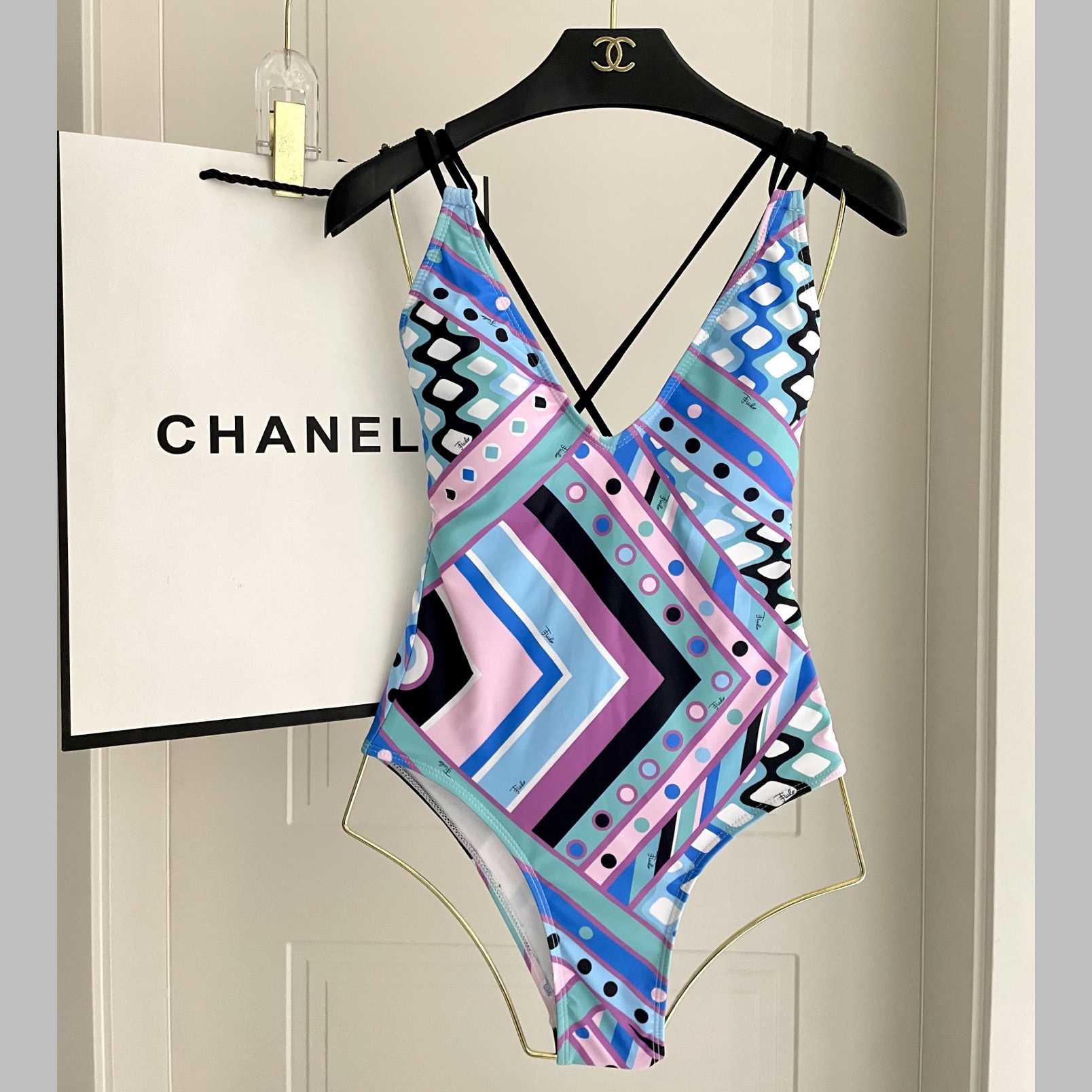 Pucci Iride-Print Swimsuit  - DesignerGu