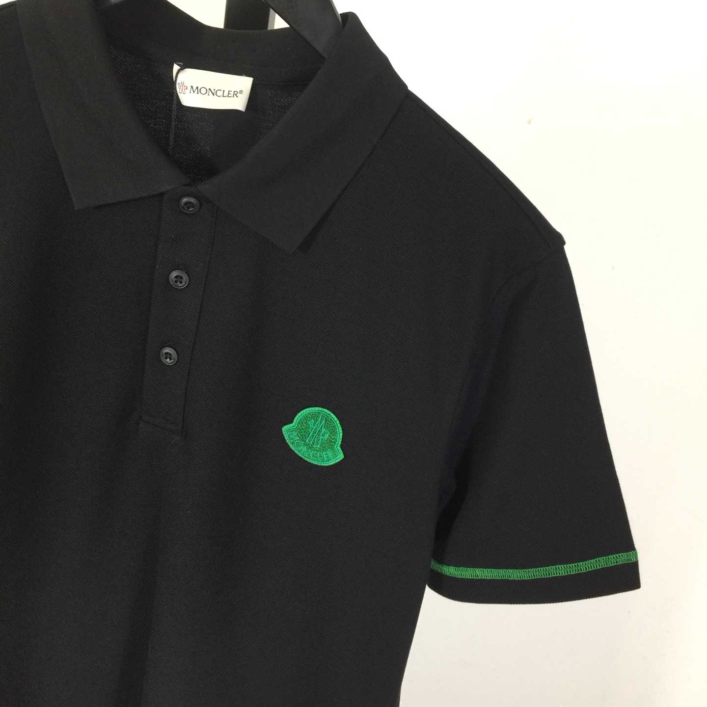 Moncler logo-patch Cotton Polo Shirt - DesignerGu