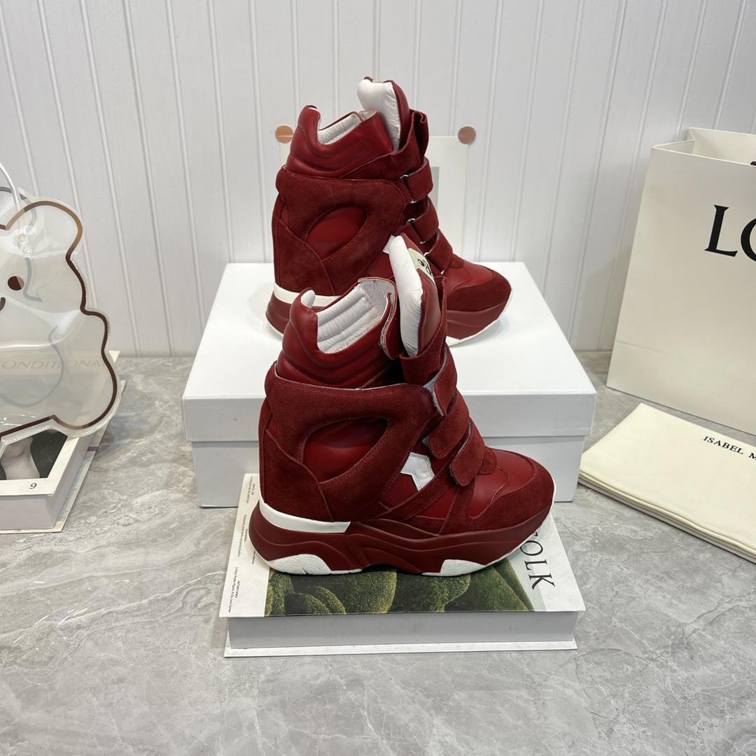 Isabel Marant Balskee High-Top Wedge Sneakers  - DesignerGu