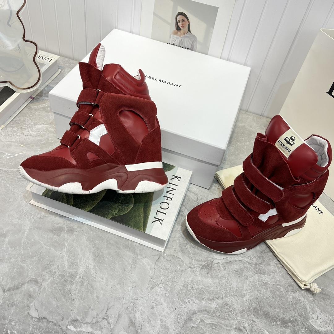 Isabel Marant Balskee High-Top Wedge Sneakers  - DesignerGu