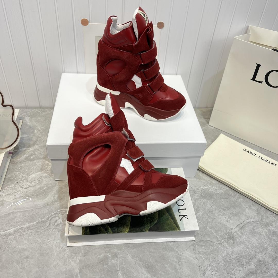 Isabel Marant Balskee High-Top Wedge Sneakers  - DesignerGu