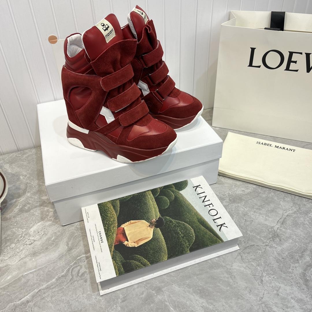Isabel Marant Balskee High-Top Wedge Sneakers  - DesignerGu