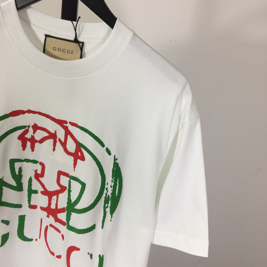 Gucci Printed Cotton Jersey T-shirt - DesignerGu