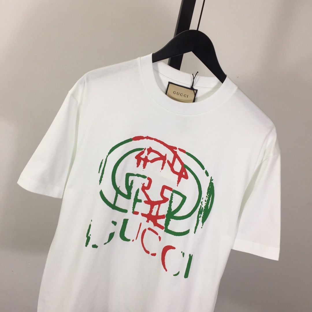 Gucci Printed Cotton Jersey T-shirt - DesignerGu