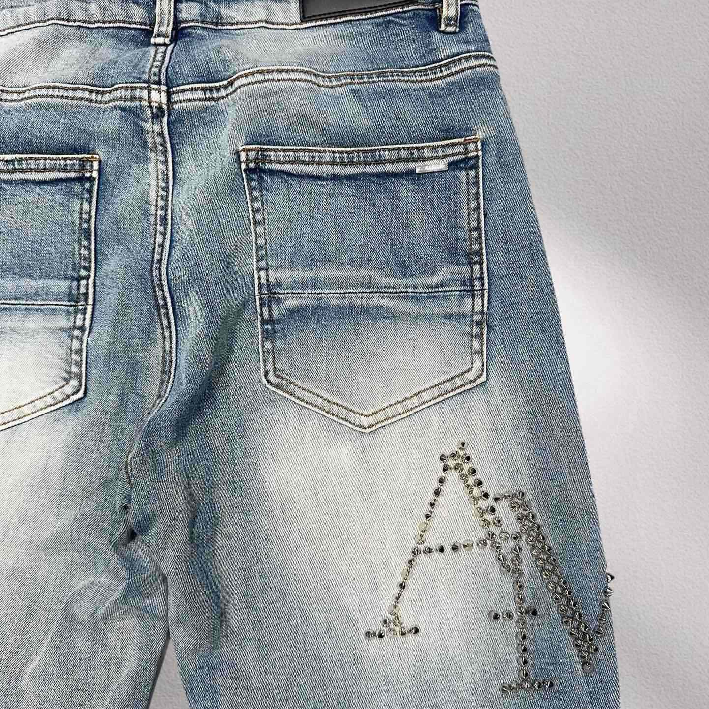 Amiri Denim Shorts     8000 - DesignerGu