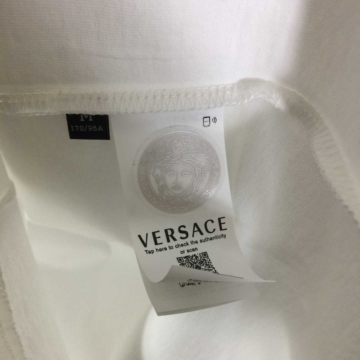 Versace Medusa Cotton T-shirt With Embroidery - DesignerGu