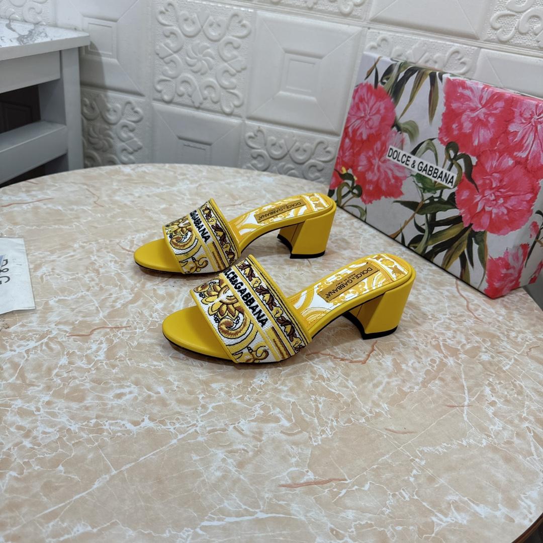 Dolce & Gabbana 65mm Majolica-embroidered Sandals  - DesignerGu