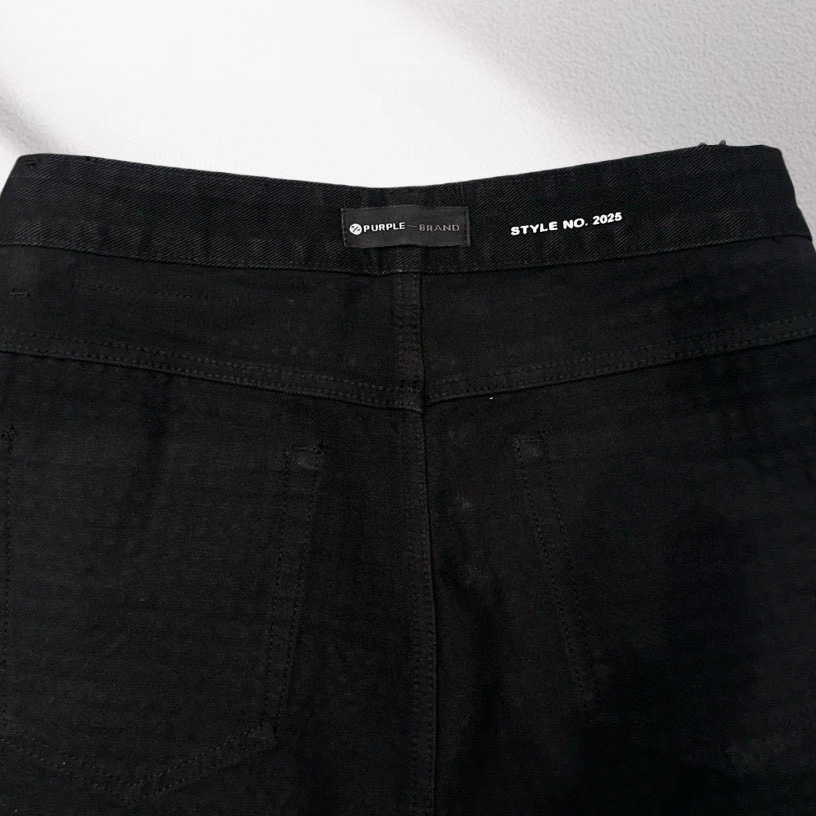 Purple-Brand Denim Shorts    6023-1 - 