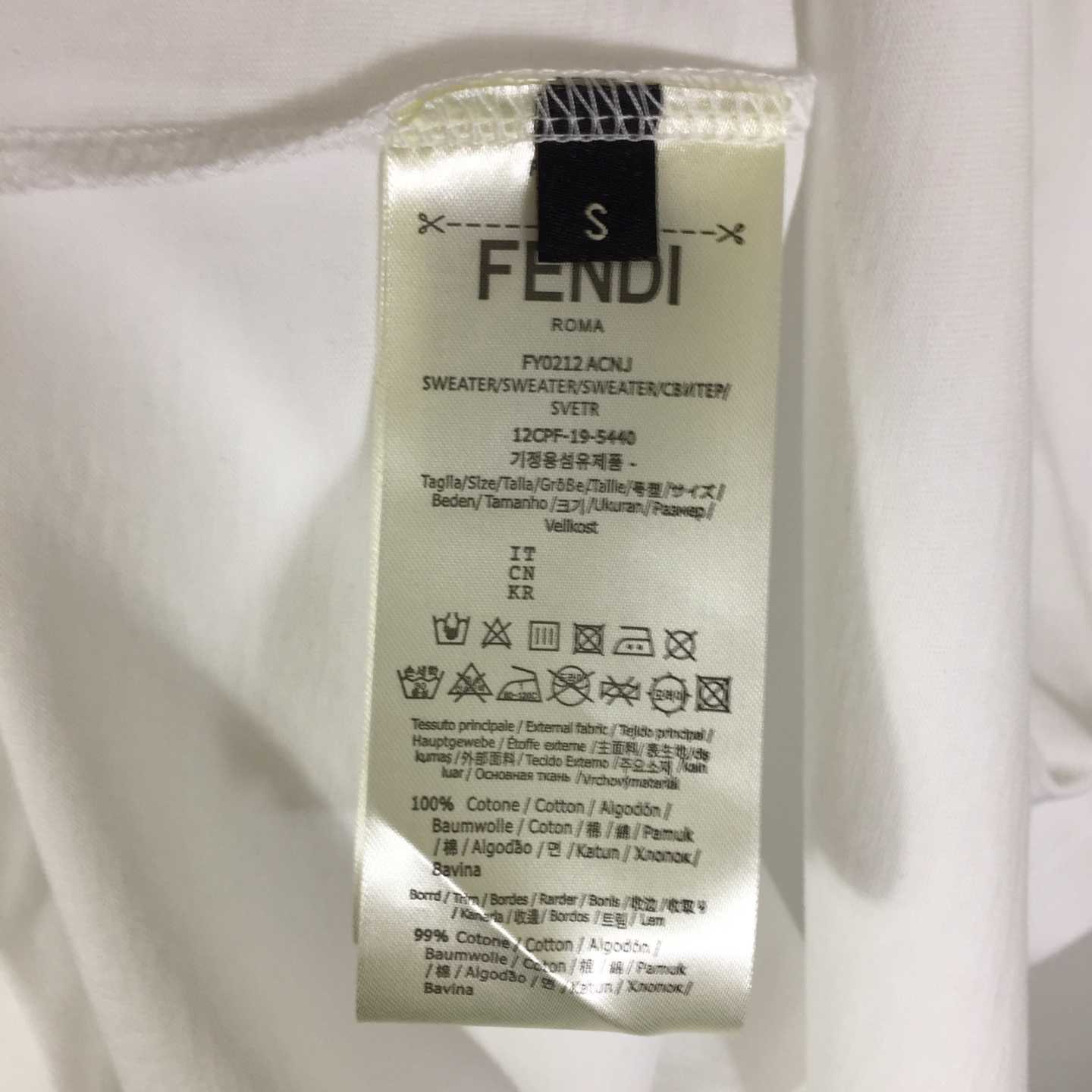 Fendi  Club Cotton T-shirt - DesignerGu
