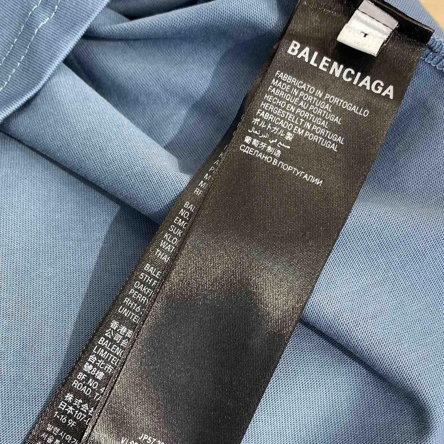 Balenciaga Taped Balenciaga Back T-Shirt Medium Fit In Black - DesignerGu
