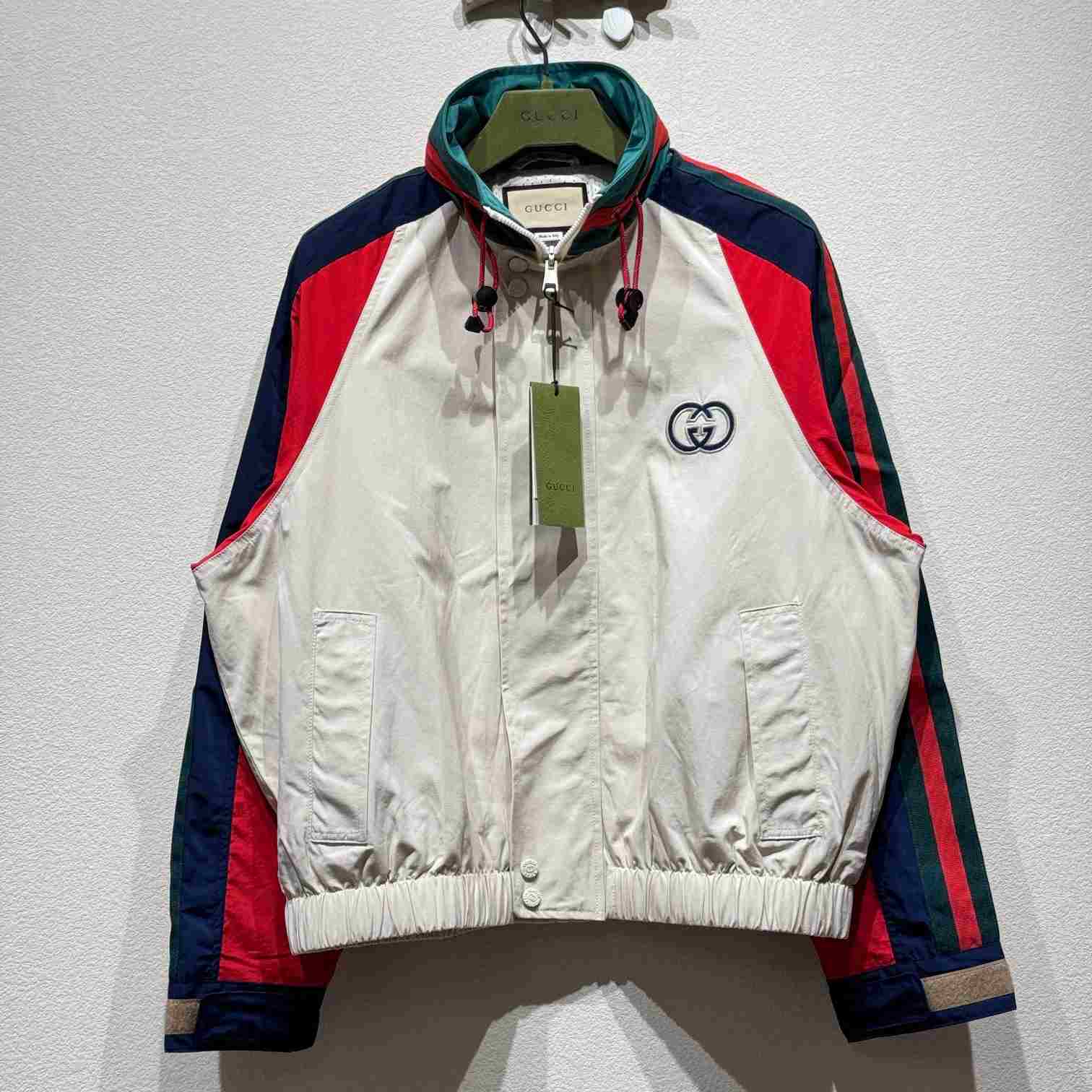 Gucci Colour-block Bomber Jacket  - DesignerGu