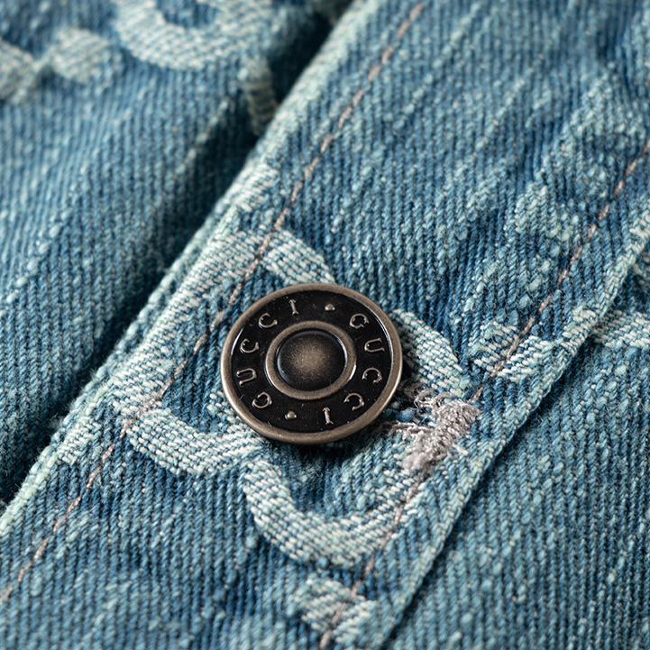Gucci GG Monogram Denim Shirt - DesignerGu