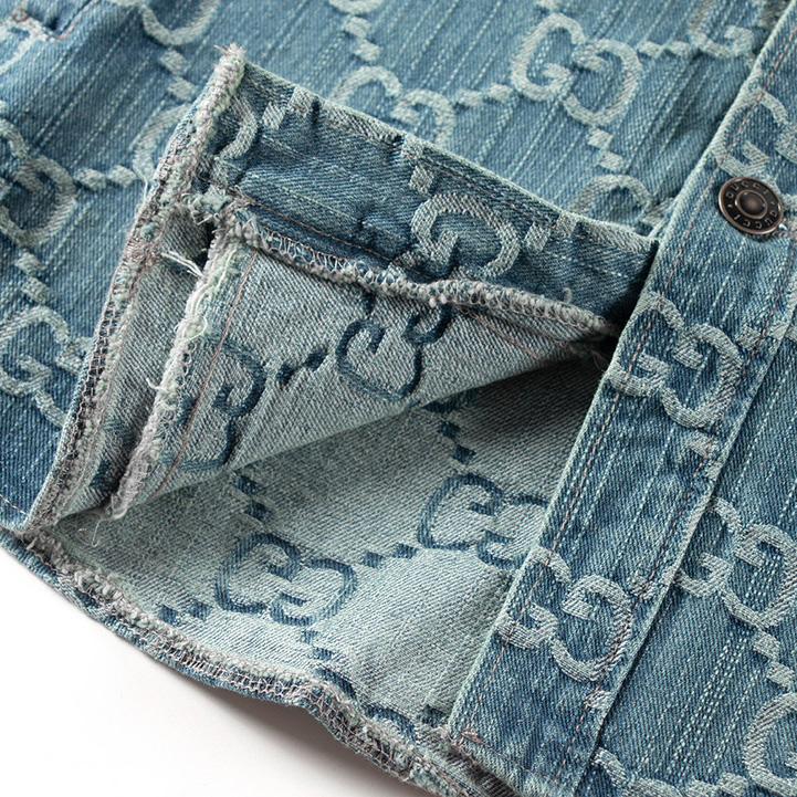 Gucci GG Monogram Denim Shirt - DesignerGu